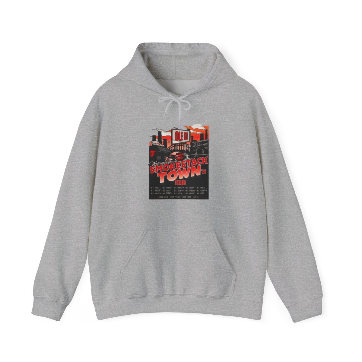 Ole 60 Welcomes you to smokestack town tour 2026 shirt, hoodie, sweater, long sleeve and Hoodie - Official hoodies merchandise