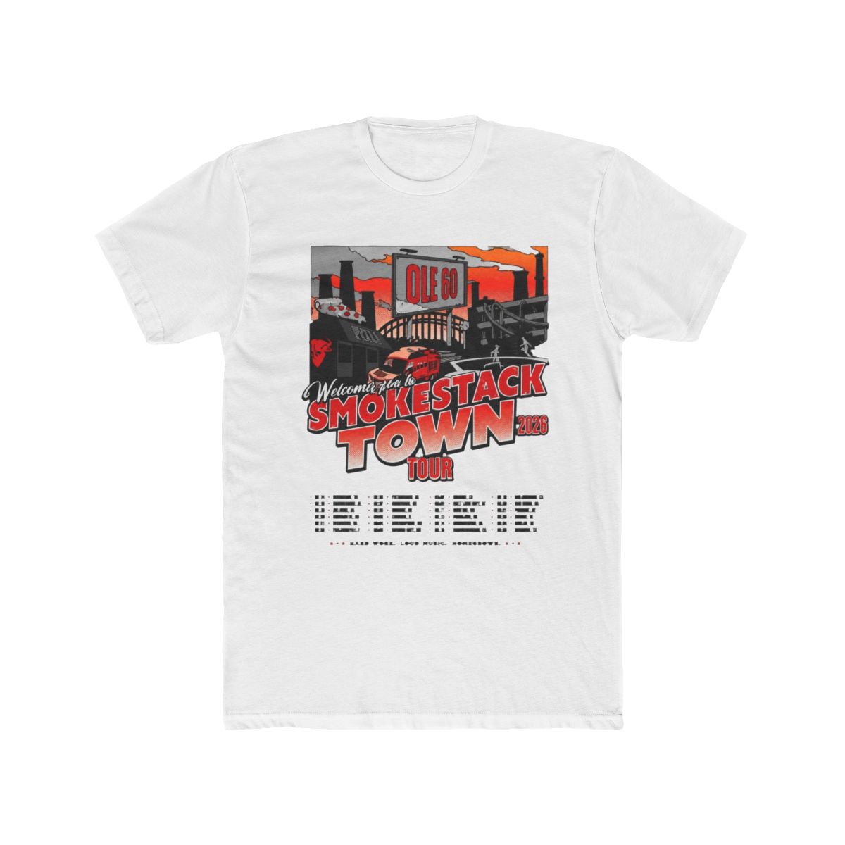 Ole 60 Smokestack Town Tour 2026 T Shirt | eBay - Official t-shirts merchandise