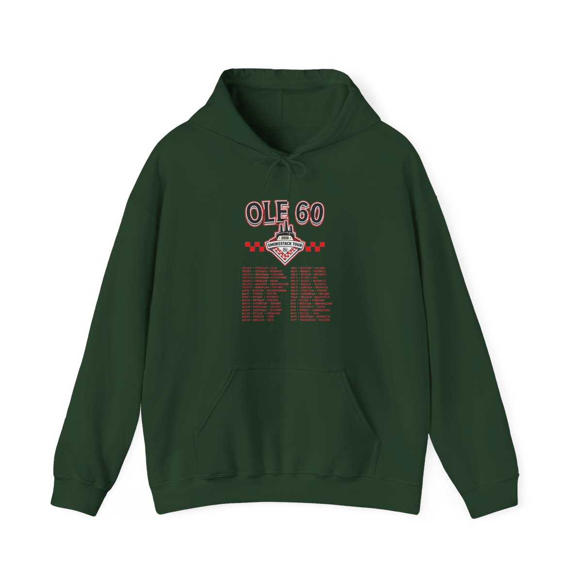 Ole 60 Store Merch Smokestack Town Black Tour Hoodie - Serotee