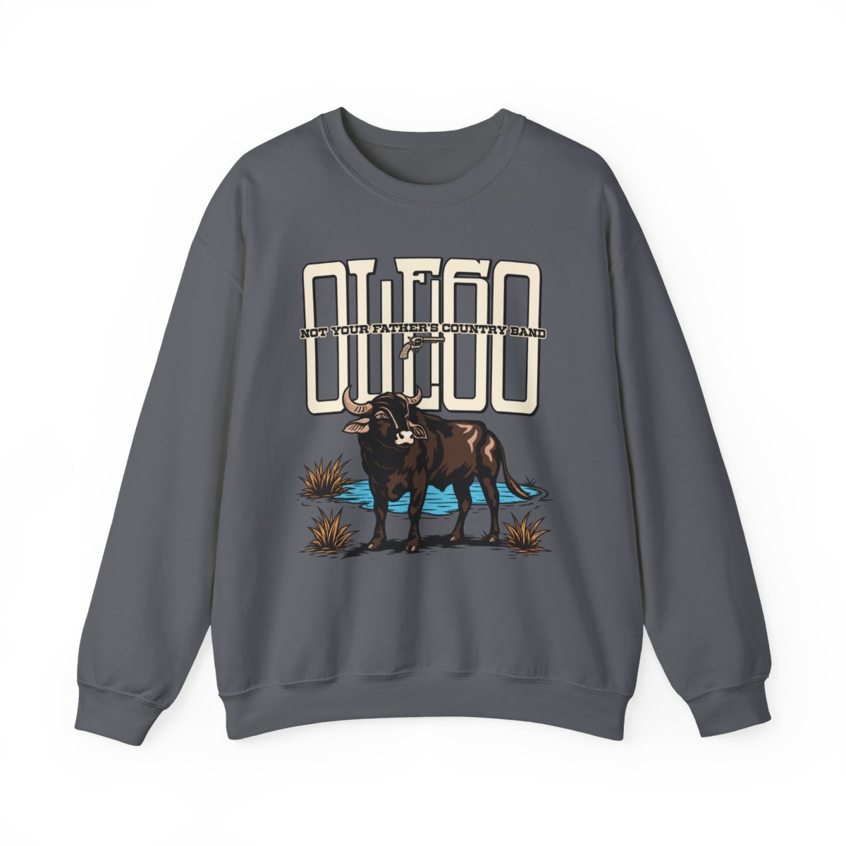 Water Buffalo Graphic Sweatshirt, Western Wildlife Design | Ole 60 Merch - alternate angle 5, merchandise