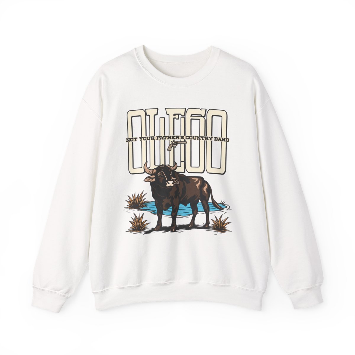 Water Buffalo Graphic Sweatshirt, Western Wildlife Design | Ole 60 Merch - Official Sweatshirts merchandise