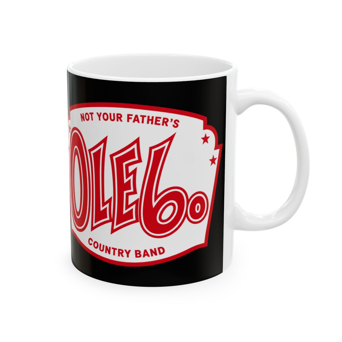 Retro Red White Blue Logo Mug | Ceramic Coffee Cup | Ole 60 Merch - Official Mugs & Drinkware merchandise