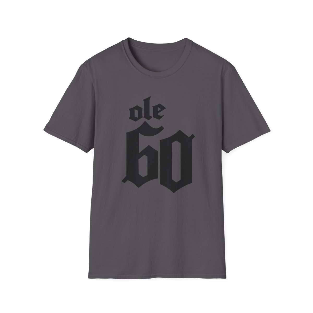 Ole 60 Gothic Typography T-Shirt | Ole 60 Merch - alternate angle 5, merchandise