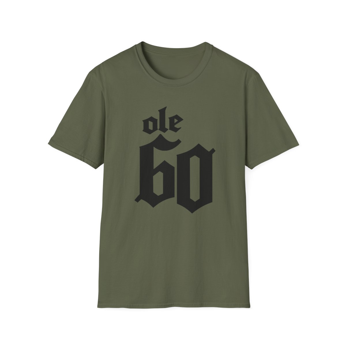Ole 60 Gothic Typography T-Shirt | Ole 60 Merch - alternate angle 4, merchandise