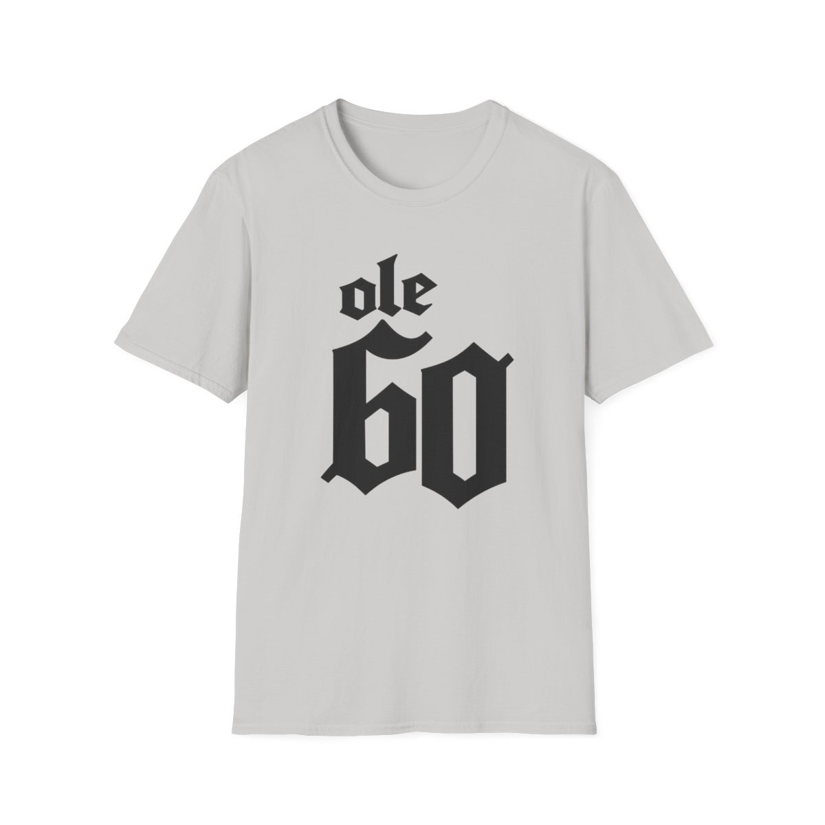 Ole 60 Gothic Typography T-Shirt | Ole 60 Merch - alternate angle 3, merchandise