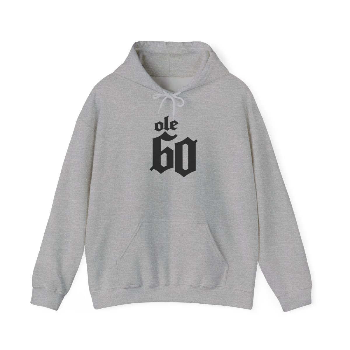 Ole 60 Gothic Typography Hoodie | Ole 60 Merch - alternate angle 3, merchandise