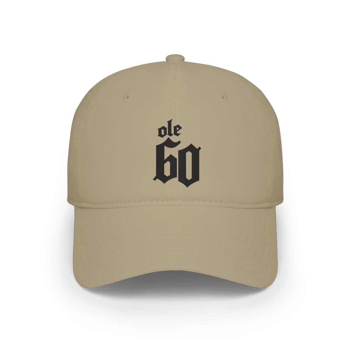 Ole 60 Gothic Typography Low Profile Baseball Cap | Ole 60 Merch - Official Hats & Caps merchandise